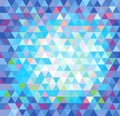 Abstract blue triangular background