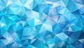 Abstract blue triangular mosaic pattern background, ideal for modern designs and presentations. Generative AI Royalty Free Stock Photo