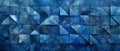 Abstract blue triangular pattern background Royalty Free Stock Photo