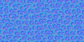 Abstract blue trippy psychedelic seamless pattern in 70s hippie style Royalty Free Stock Photo
