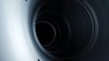 Abstract blue tunnel structure creating futuristic spiral effect Royalty Free Stock Photo