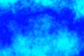 Abstract blue tye dye background or tie die blacklight pattern