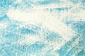 Abstract blue uneven surface painted with white paint, background, texture