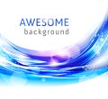 Abstract blue vector backgrounds Royalty Free Stock Photo