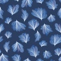 Abstract Blue Vector Winter Pattern Royalty Free Stock Photo