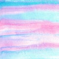 Abstract blue, violet and pink watercolor hand painted background Royalty Free Stock Photo