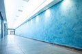 Abstract blue wall interior background Royalty Free Stock Photo