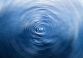 Abstract blue water ripple background. Royalty Free Stock Photo