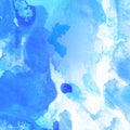 abstract blue watercolor background design wash aqua painted tint drawn texture close up