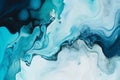 Abstract blue watercolor paint marble background , Ink colors are amazingly bright artwork watercolor , Generate Ai