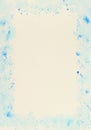 Abstract blue watercolor on paper texture Royalty Free Stock Photo