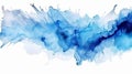 Abstract blue watercolor spill background