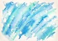 Abstract blue watercolor splash on white background Royalty Free Stock Photo