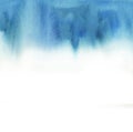 Watercolor absrtract gradient blue