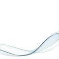 Abstract blue wave background.Flow of fluid on white background. eps 10 Royalty Free Stock Photo