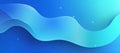 Abstract Blue Wave Background with Gradient Curves and Layered Depth Royalty Free Stock Photo