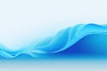 Abstract blue wave background. Stylized water flow banner