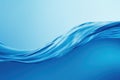 Abstract blue wave background. Stylized water flow banner