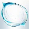 abstract blue wave background vector illustration Royalty Free Stock Photo