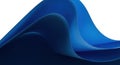 Abstract blue wave isolated on transparent background transparent background Royalty Free Stock Photo