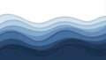 Abstract Blue Wave Layers Background Design Royalty Free Stock Photo