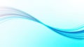 Abstract blue wave lines flowing across a light gradient background, creating a modern and dynamic digital design concept for Royalty Free Stock Photo