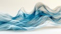 Abstract Blue Wave Lines Photo Featuring Modern Fluidity Art and Dynamic Motion
