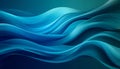 Abstract Blue Wave Motion, featuring flowing blue waves Royalty Free Stock Photo
