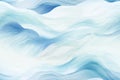 Abstract Blue Wave Painting