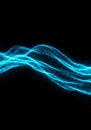 Abstract Blue Wave Particle Background Royalty Free Stock Photo