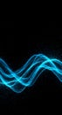 Abstract Blue Wave Particle Background Royalty Free Stock Photo