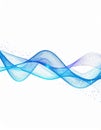 Abstract Blue Wave Particle Background Royalty Free Stock Photo