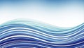 Abstract Blue Wave Pattern Background with Flowing Lines and Gradient Colors Royalty Free Stock Photo