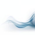 Abstract Blue Wave Pattern On White Background With Smooth Gradient Royalty Free Stock Photo