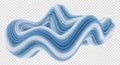 Abstract blue wave patterns creating a dynamic and fluid visual effect Royalty Free Stock Photo