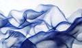 Abstract blue wave patterns, flowing lines create dynamic visual texture, soft gradients, modern design, artistic Royalty Free Stock Photo