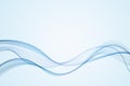 Abstract blue wave Vector background Blue wave flow Royalty Free Stock Photo