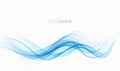 Abstract blue wave vector background Blue wave flow