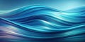 Abstract blue waveform design serene undulating curves and flowing lines with gradient color transitions. Generative AI Royalty Free Stock Photo