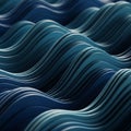 Abstract blue waves with a flowing, undulating pattern create a dynamic, rhythmic Royalty Free Stock Photo