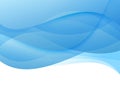 Abstract blue waves - modern background Royalty Free Stock Photo
