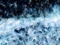 Abstract blue waves ocean watercolor background. Artistic painted background for design, wallpaper, texture. Modern art. Royalty Free Stock Photo
