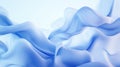 Abstract blue waves, smooth flowing shapes, soft gradients, digital art