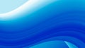 Abstract blue waves smooth gradient background Royalty Free Stock Photo