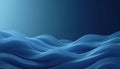 Abstract blue waves undulate softly creating a serene ocean surface. Clean digital artwork forms a smooth background ideal for Royalty Free Stock Photo