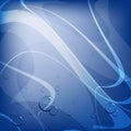 Abstract blue wavy background Royalty Free Stock Photo