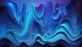Abstract blue wavy background. 3d rendering, 3d illustration Royalty Free Stock Photo