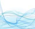 Abstract blue wavy background vector Royalty Free Stock Photo