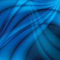 Abstract blue wavy elegant background