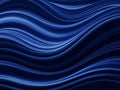 Abstract blue wavy lines flowing elegantly, smooth digital design Royalty Free Stock Photo